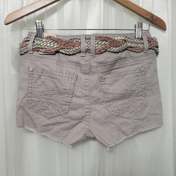 NWT Wallflower Sz 7 Shorty Shorts Stone Grey - Picture 4 of 11